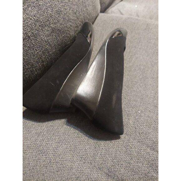 LifeStride Womens Parigi Glossy Black Heels Pumps Shoes 8M Y2K Party Suede - Picture 7 of 10